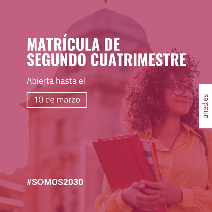 Hoy, último día de matrícula en el segundo semestre de la UNED 